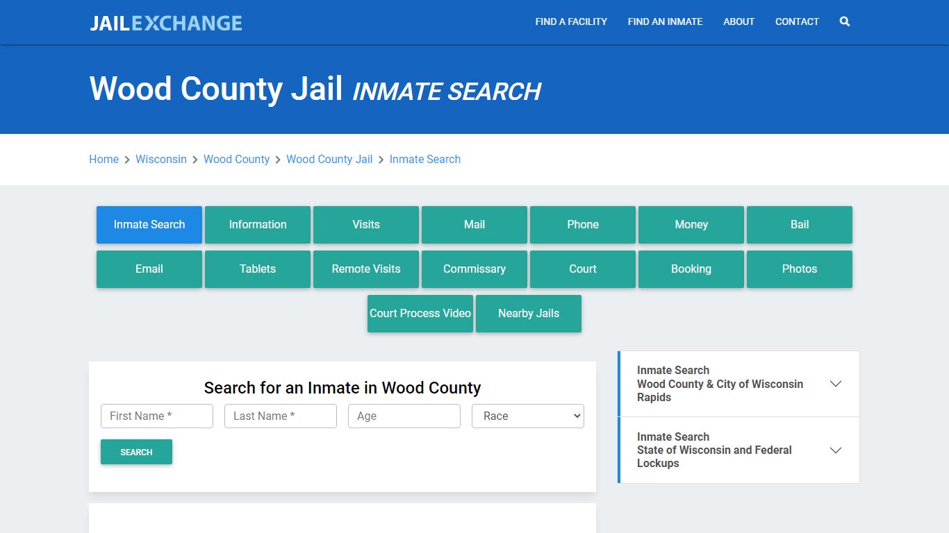 Wood County Jail, WI Inmate Search: Roster & Mugshots - Jail Exchange