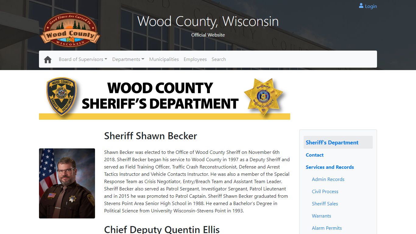 Wood County Sheriff's Department - Wood County, Wisconsin